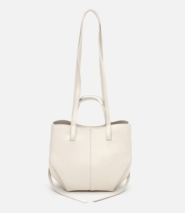  Kadın Deri Ekru Tote Çanta