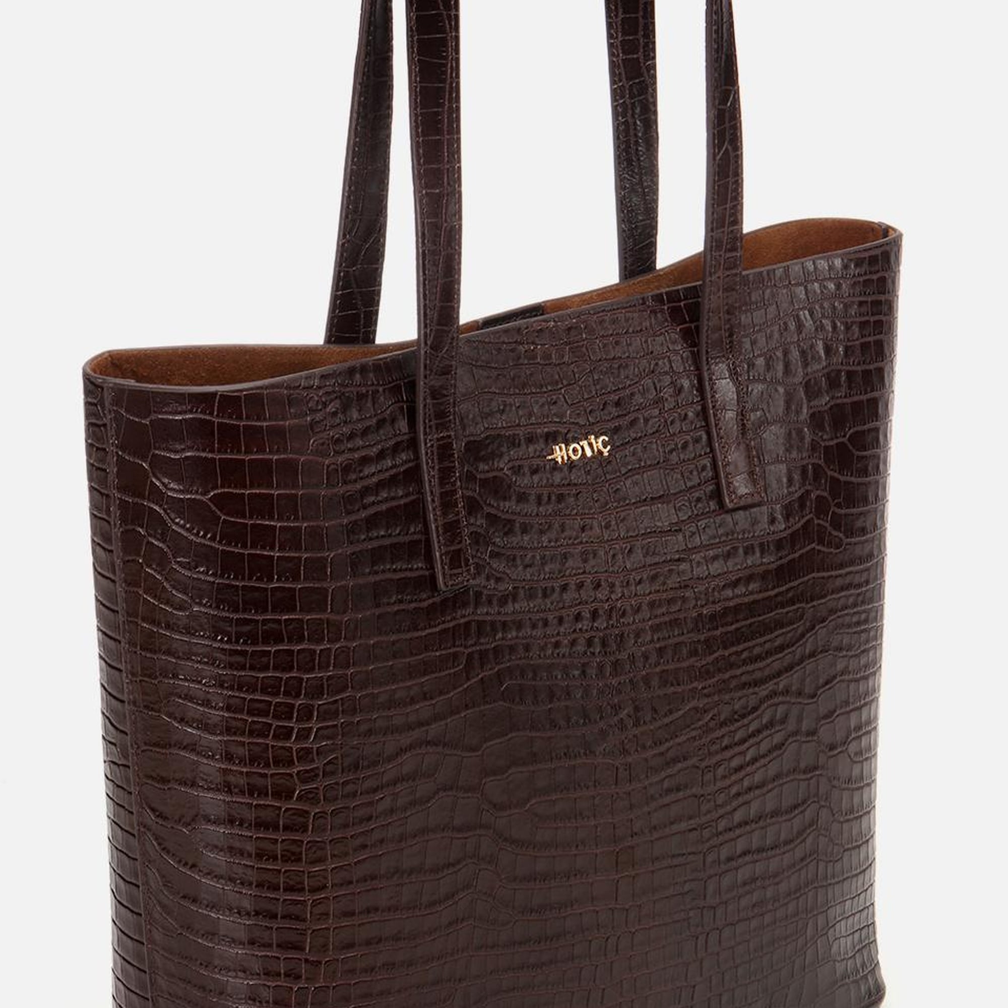 Kadın Deri Kahverengi Çıkarılabilir Portföy Çantalı Tote Çanta