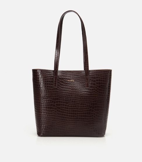  Kadın Deri Kahverengi Çıkarılabilir Portföy Çantalı Tote Çanta