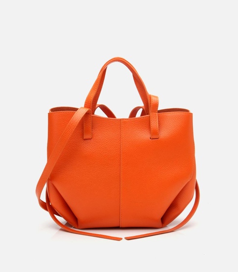  Kadın Deri Turuncu Tote Çanta