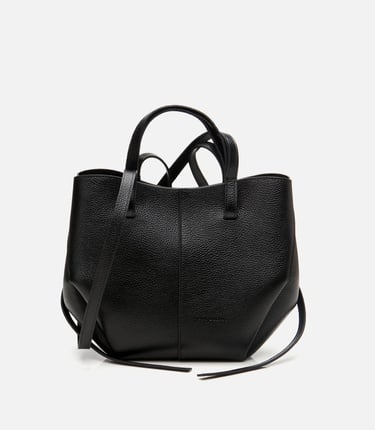  Kadın Deri Siyah Tote Çanta