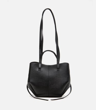  Kadın Deri Siyah Tote Çanta