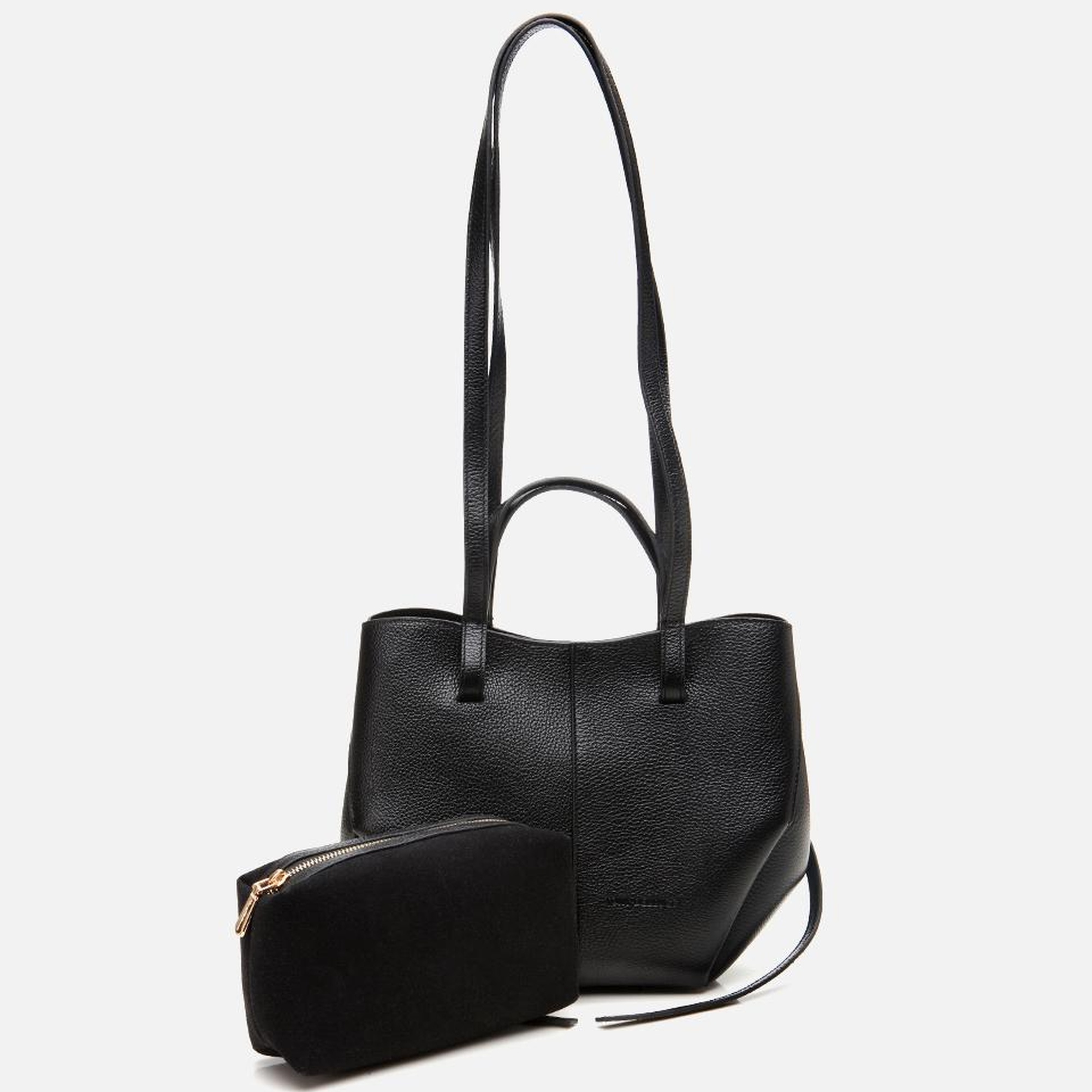 Kadın Deri Siyah Tote Çanta