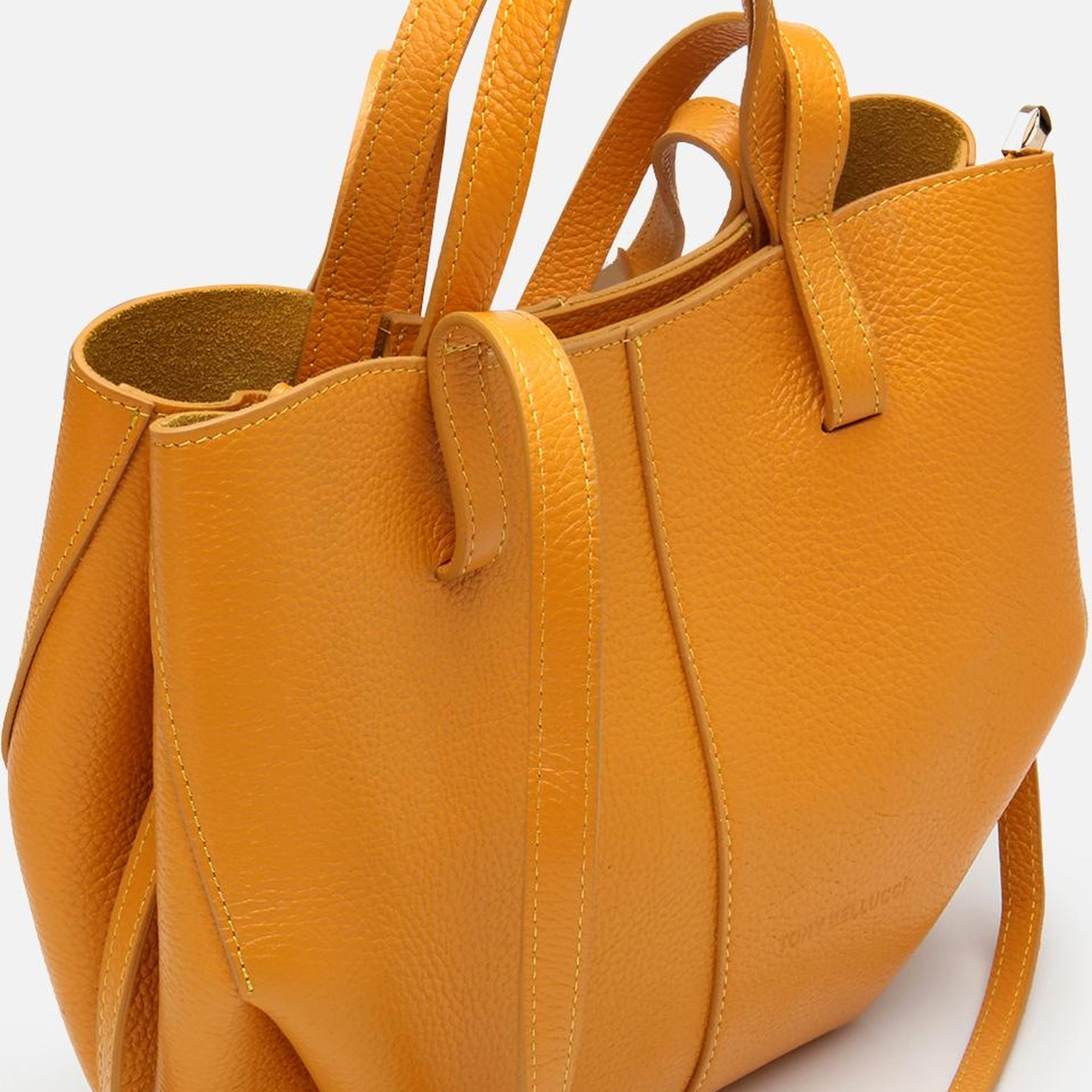 Kadın Deri Sarı Tote Çanta