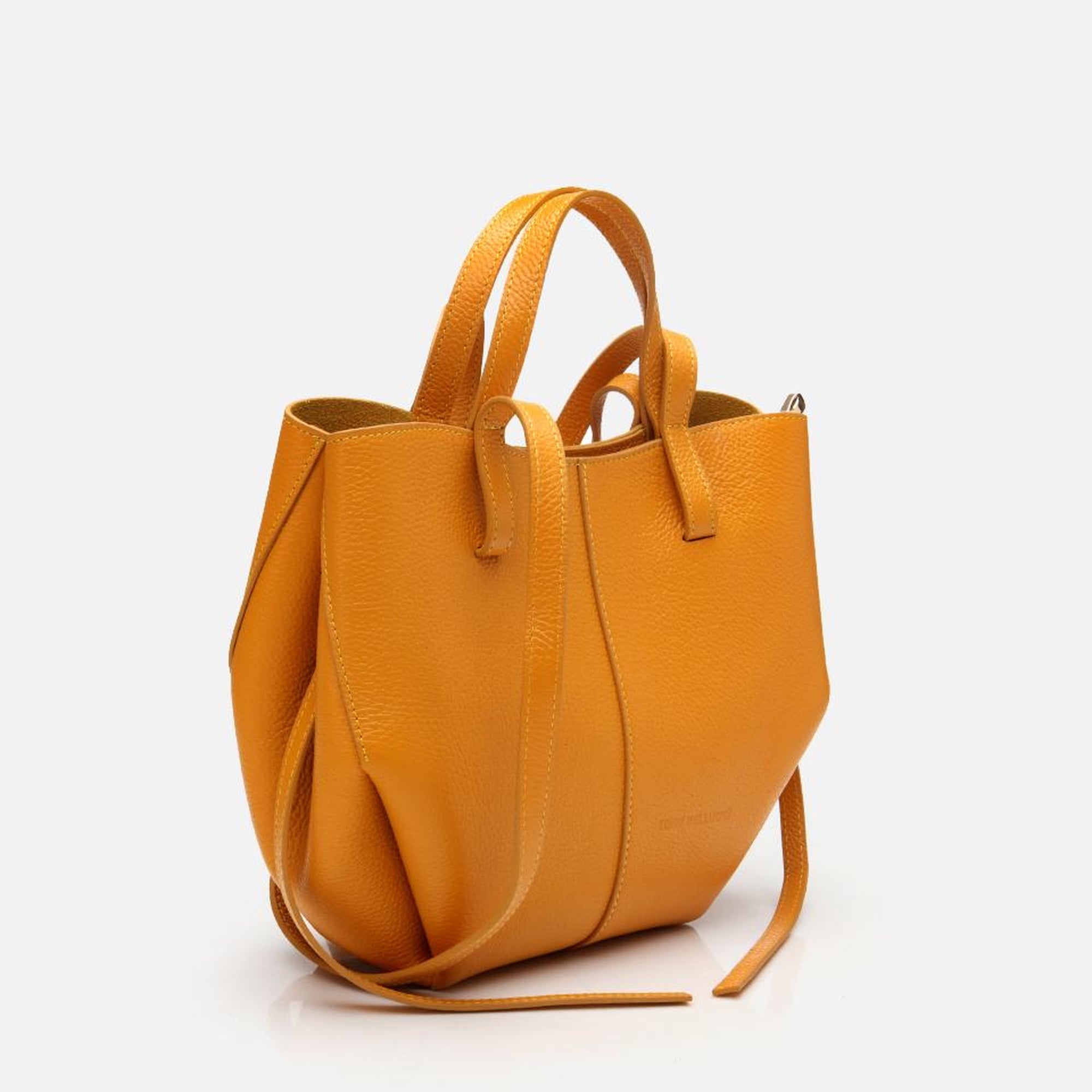 Kadın Deri Sarı Tote Çanta