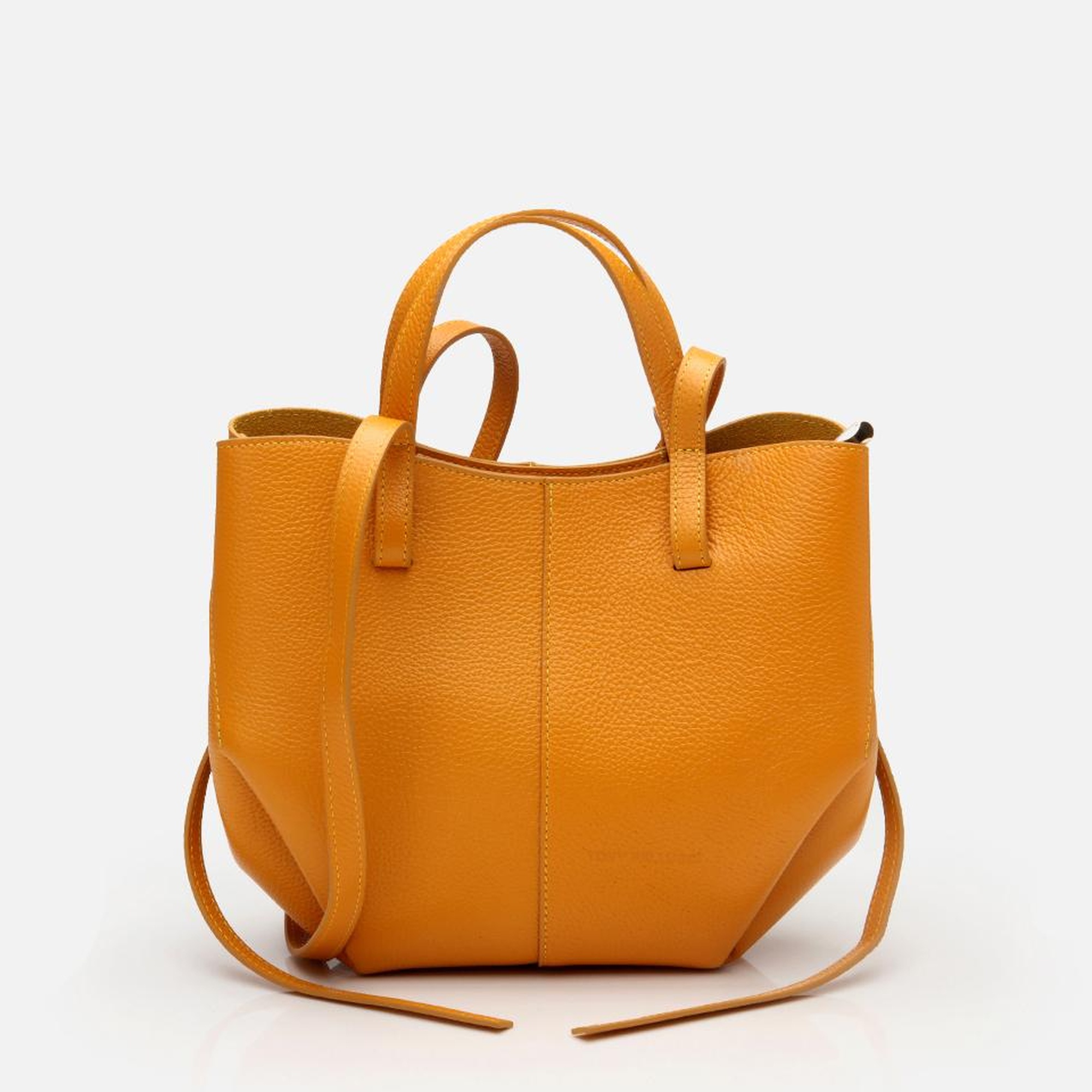 Kadın Deri Sarı Tote Çanta