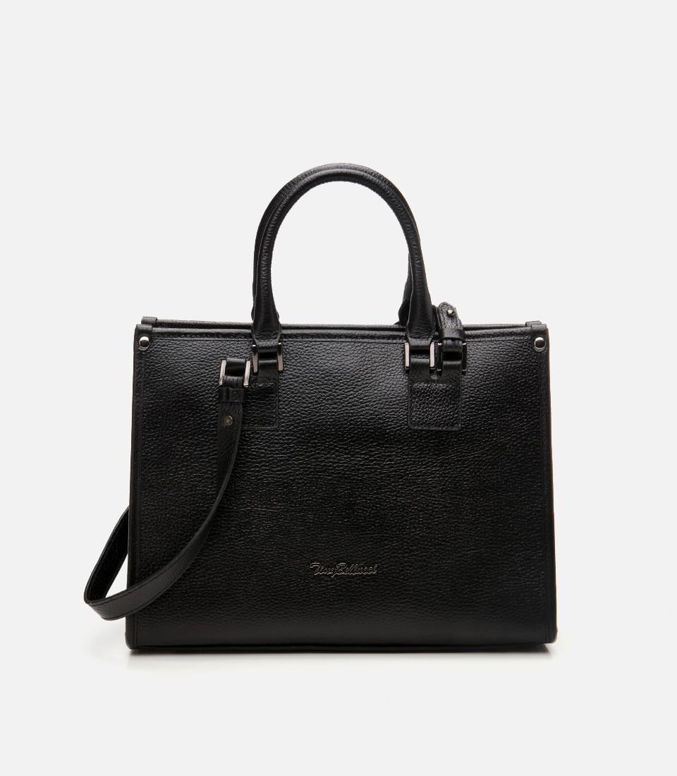  Kadın Deri Siyah Omuz Çantası