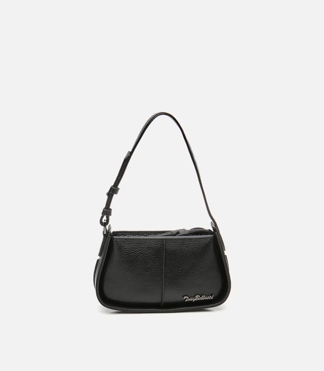  Kadın Deri Siyah Ayarlanabilir Askılı Mini Çanta