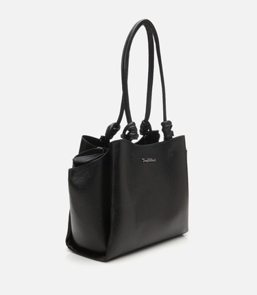  Kadın Deri Siyah Omuz Çantası