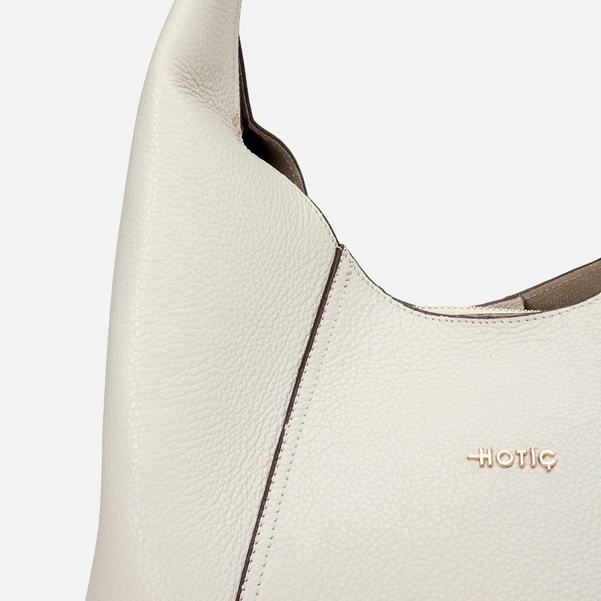 Kadın Deri Ekru Omuz Çantası