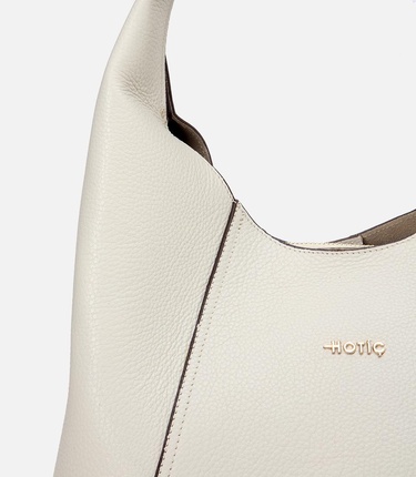  Kadın Deri Ekru Omuz Çantası
