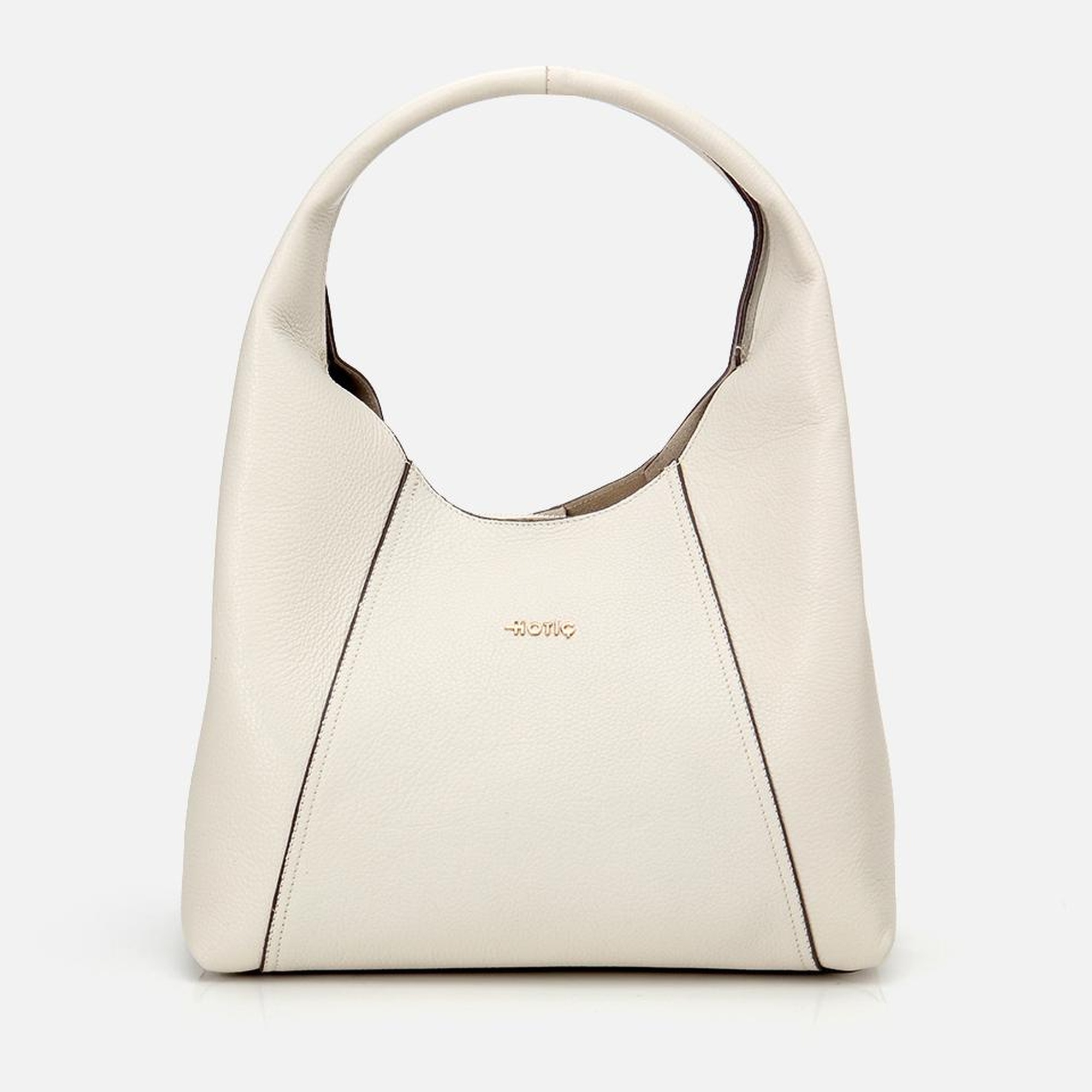 Kadın Deri Ekru Omuz Çantası