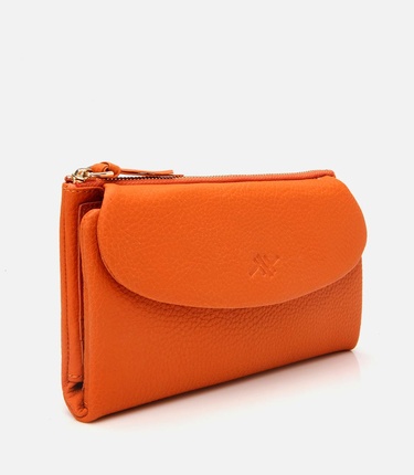  Kadın Deri Turuncu Cüzdan