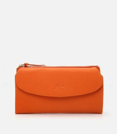  Kadın Deri Turuncu Cüzdan