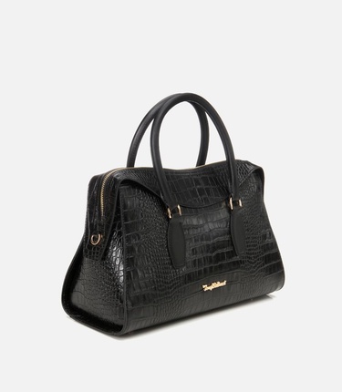  Kadın Deri Siyah Omuz Çantası