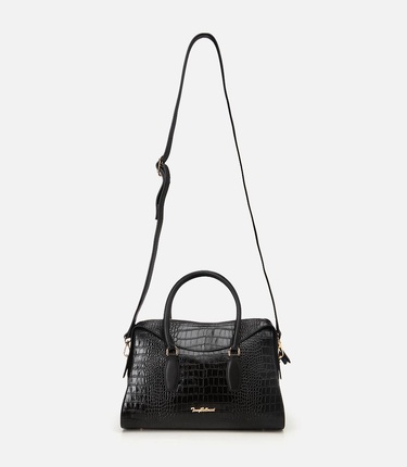  Kadın Deri Siyah Omuz Çantası