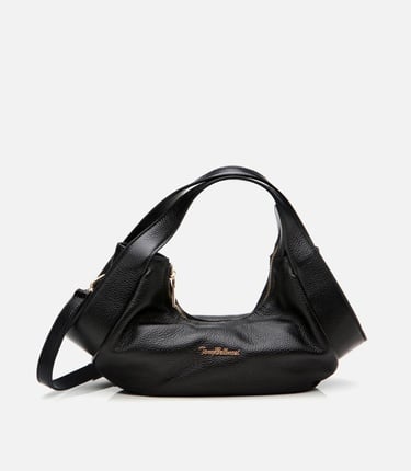  Kadın Deri Siyah Çapraz Askılı Çanta