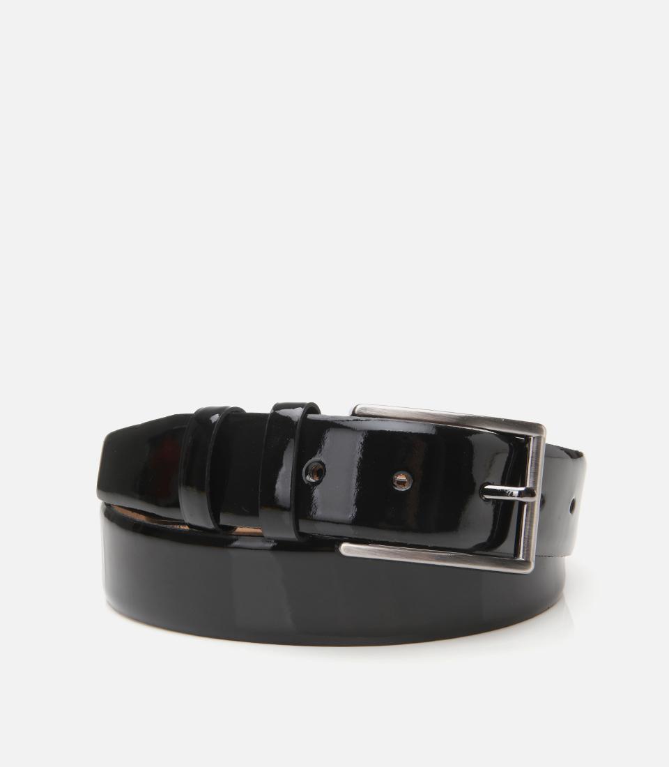  Erkek Rugan Deri Siyah Kemer