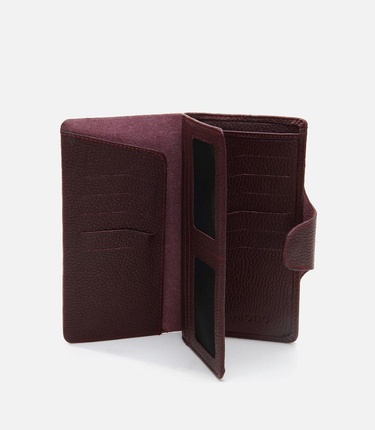  Kadın Deri Bordo Cüzdan