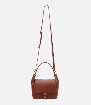  Kadın Deri Taba Kilit Detaylı Omuz çantası