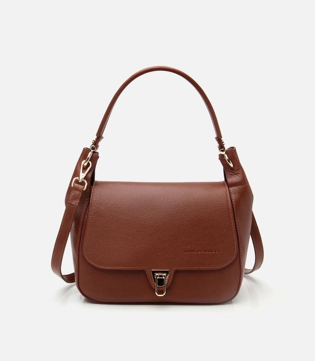  Kadın Deri Taba Kilit Detaylı Omuz çantası