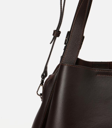  Kadın Deri Kahverengi Tote Çanta