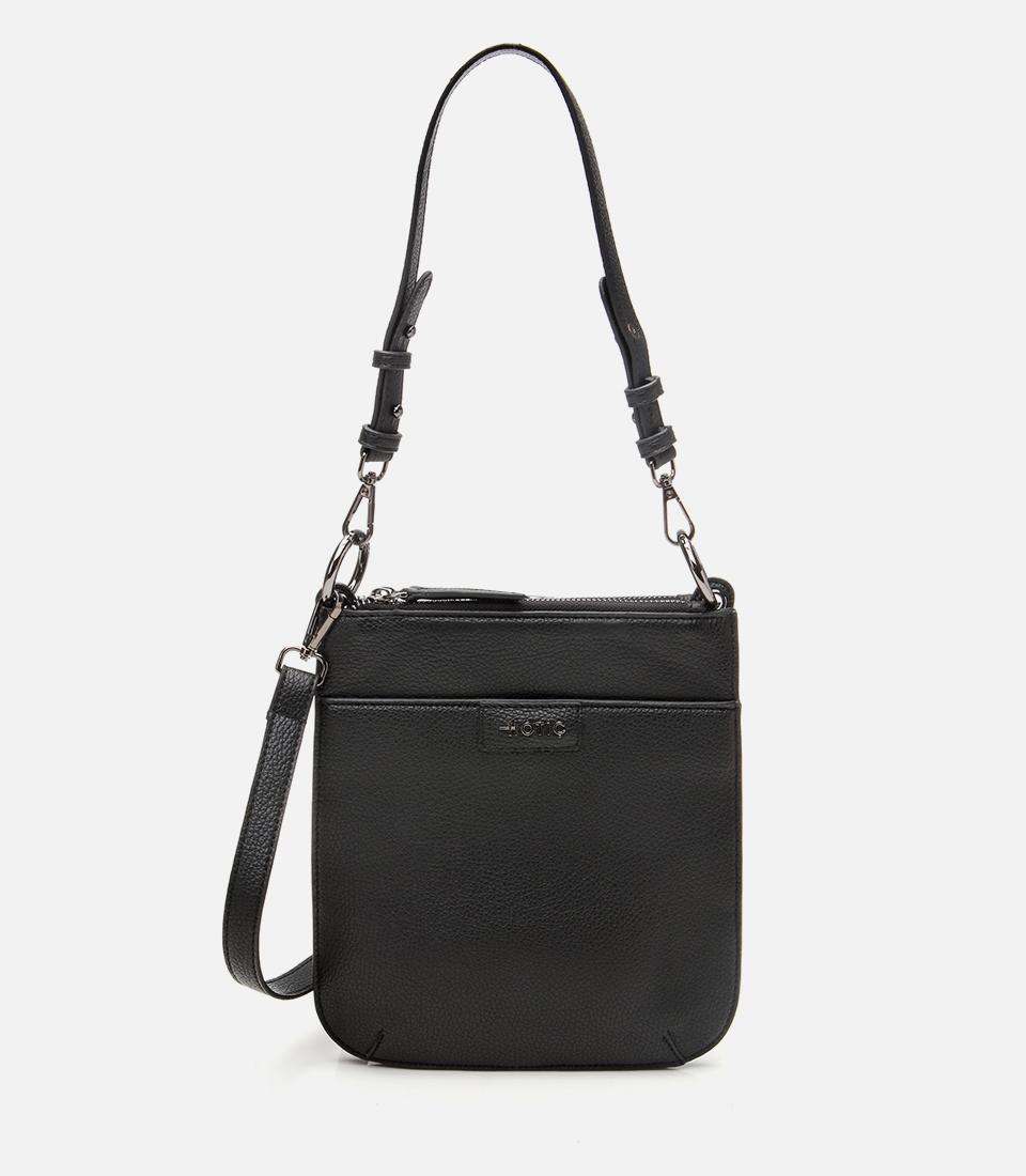  Kadın Siyah Bölmeli Omuz Çantası