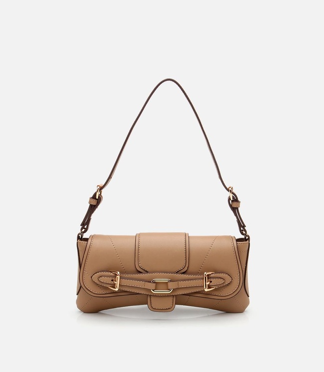  Kadın Vizon Toka Detaylı Asimetrik Çapraz Askılı Çanta