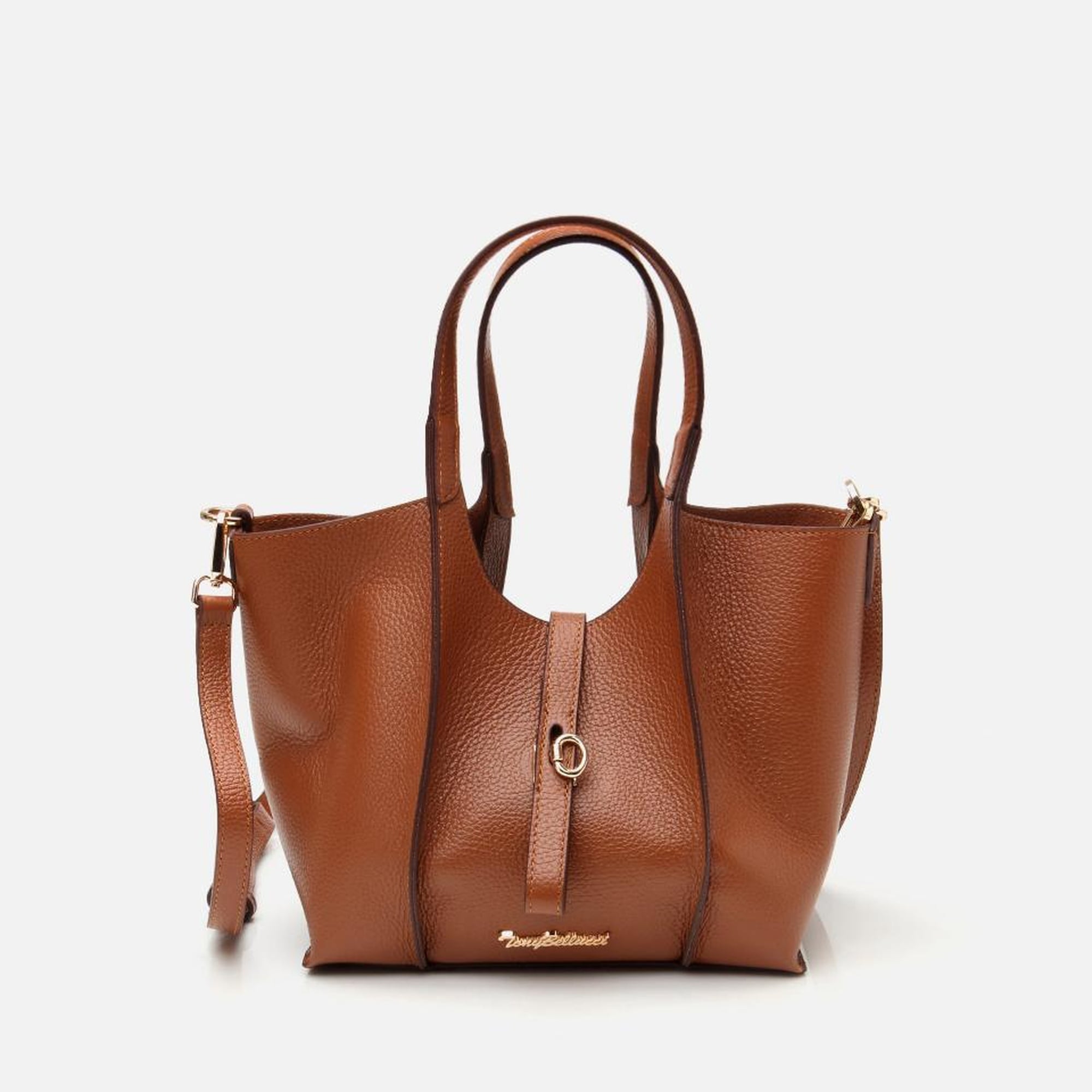 Kadın Deri Taba Kilit Detaylı Tote Çanta