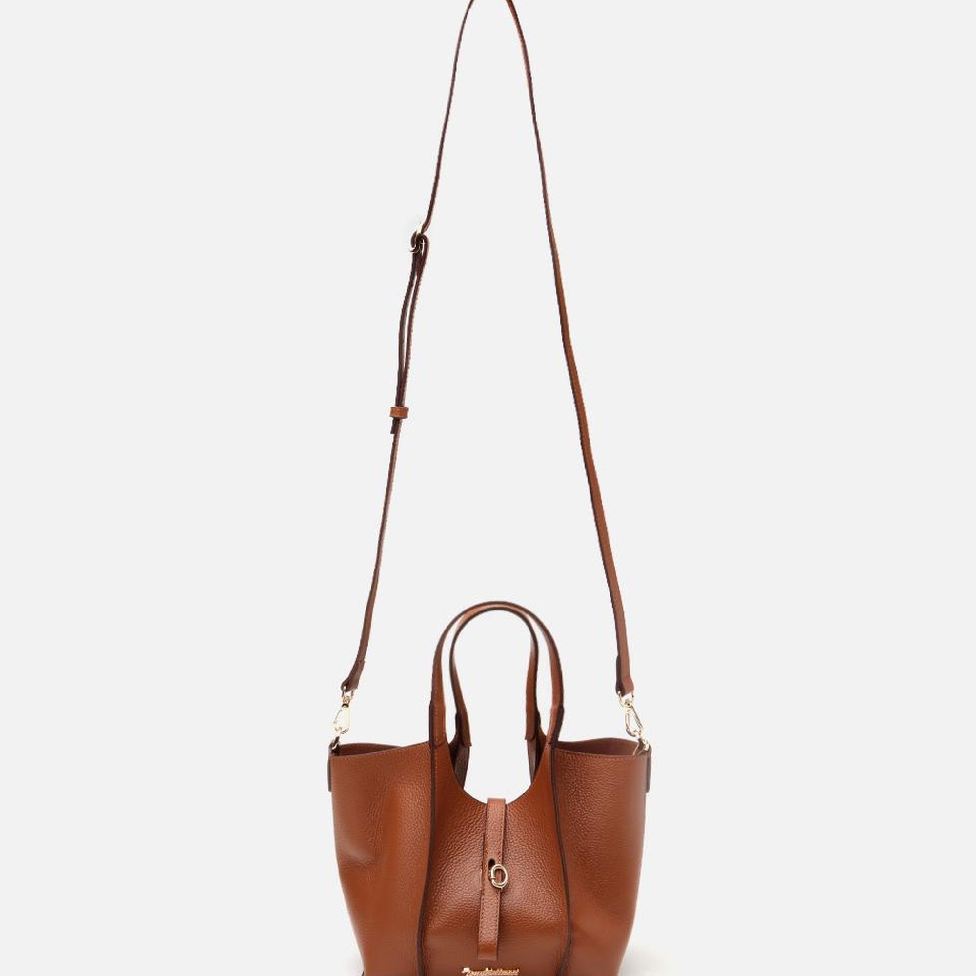 Kadın Deri Taba Kilit Detaylı Tote Çanta