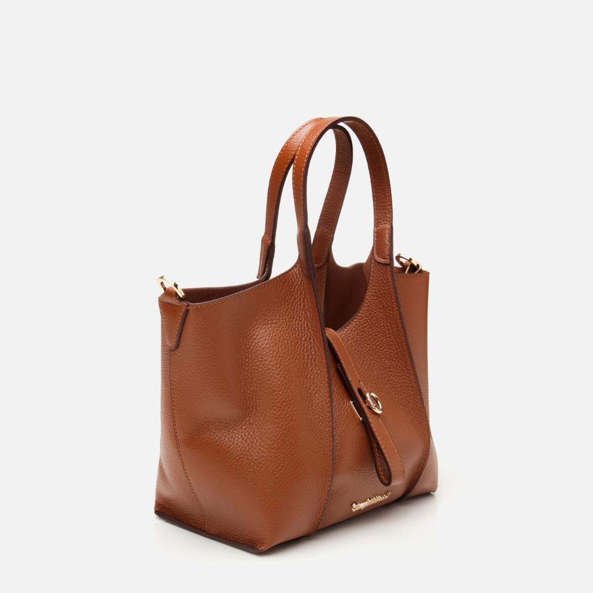 Kadın Deri Taba Kilit Detaylı Tote Çanta