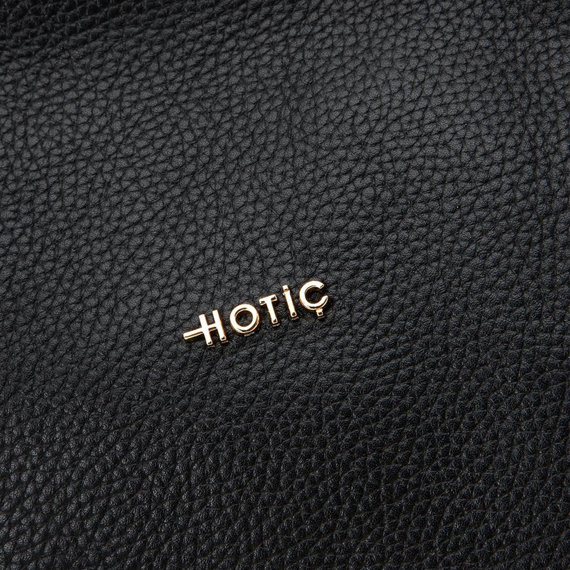 Kadın Deri Siyah Asimetrik Yumuşak Dokulu Omuz Çantası