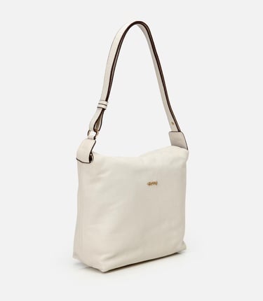  Kadın Deri Ekru Ayarlanabilir Askılı Omuz Çantası