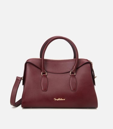  Kadın Deri Bordo Omuz Çantası