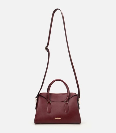  Kadın Deri Bordo Omuz Çantası