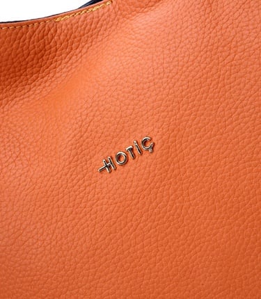  Kadın Deri Turuncu Asimetrik Yumuşak Dokulu Omuz Çantası