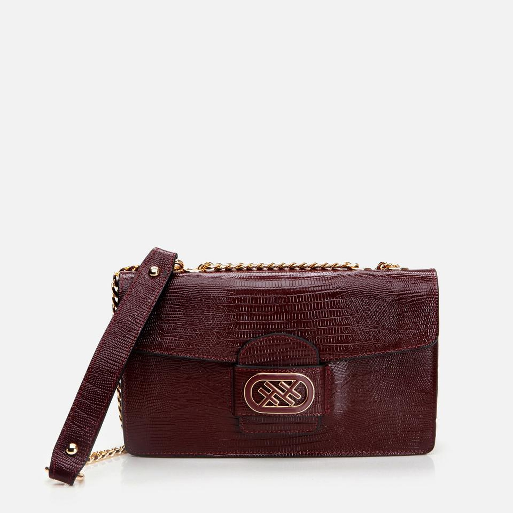 Kadın Deri Bordo Omuz Çantası