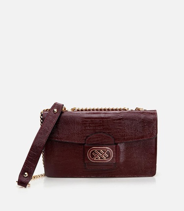  Kadın Deri Bordo Omuz Çantası