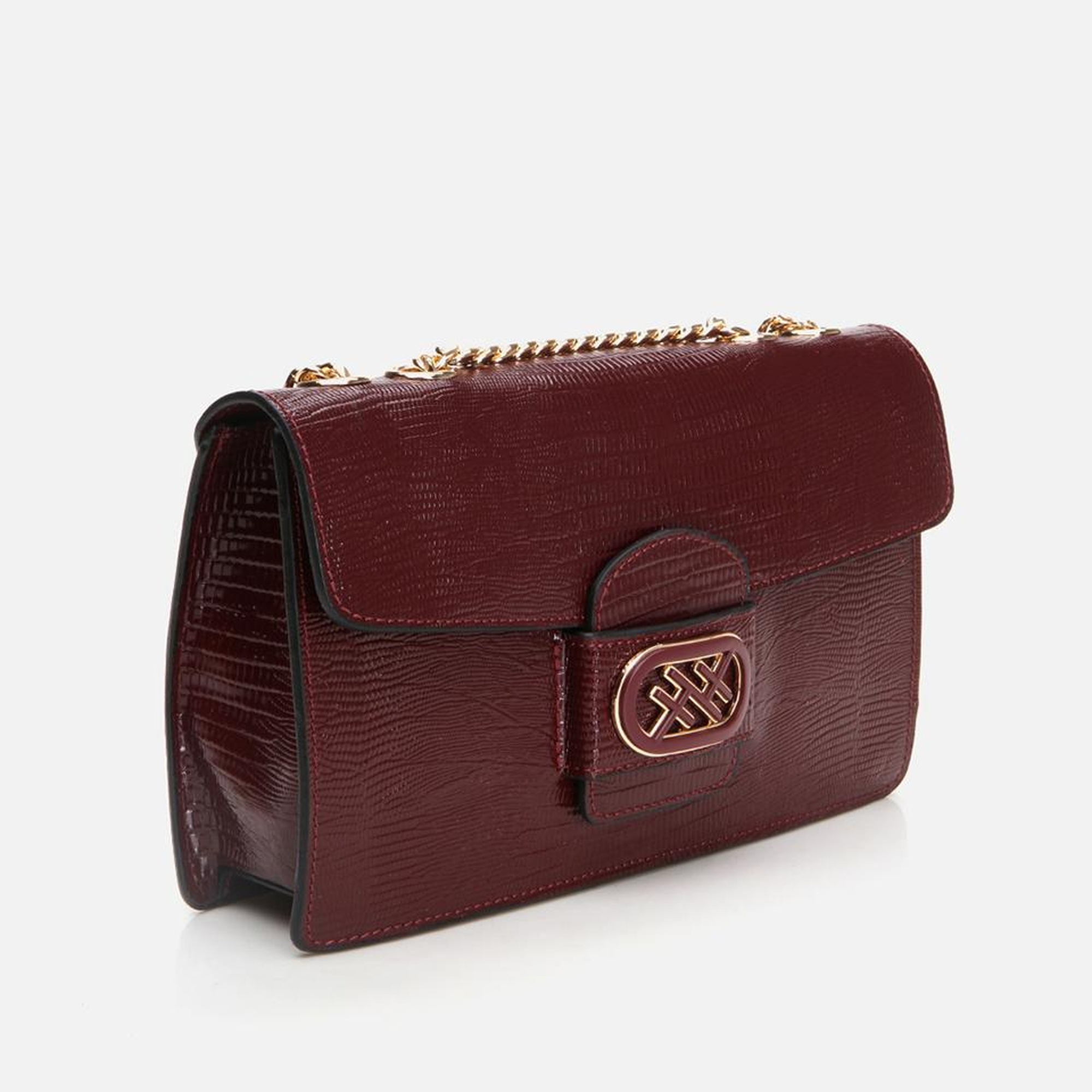 Kadın Deri Bordo Omuz Çantası