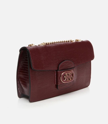  Kadın Deri Bordo Omuz Çantası