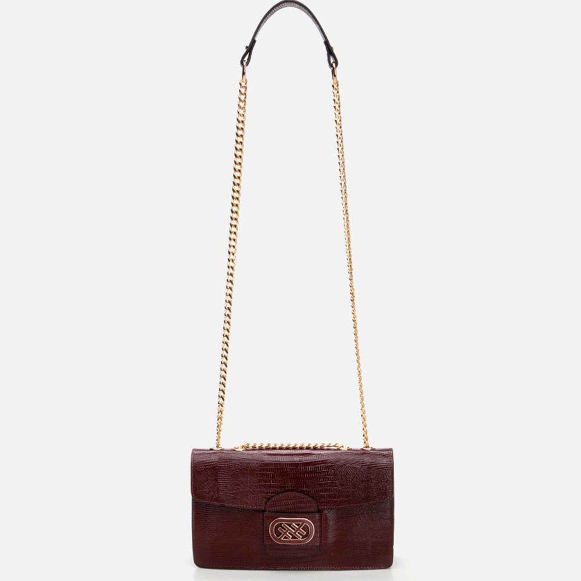 Kadın Deri Bordo Omuz Çantası