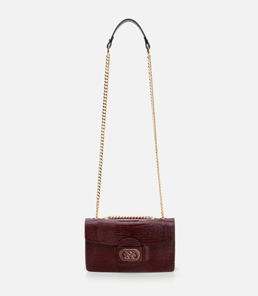  Kadın Deri Bordo Omuz Çantası