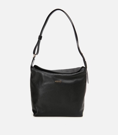  Kadın Deri Siyah Ayarlanabilir Askılı Omuz Çantası