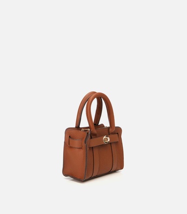  Kadın Deri Taba Kilit Detaylı Mini Çanta