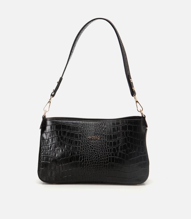  Kadın Deri Siyah Omuz Çantası