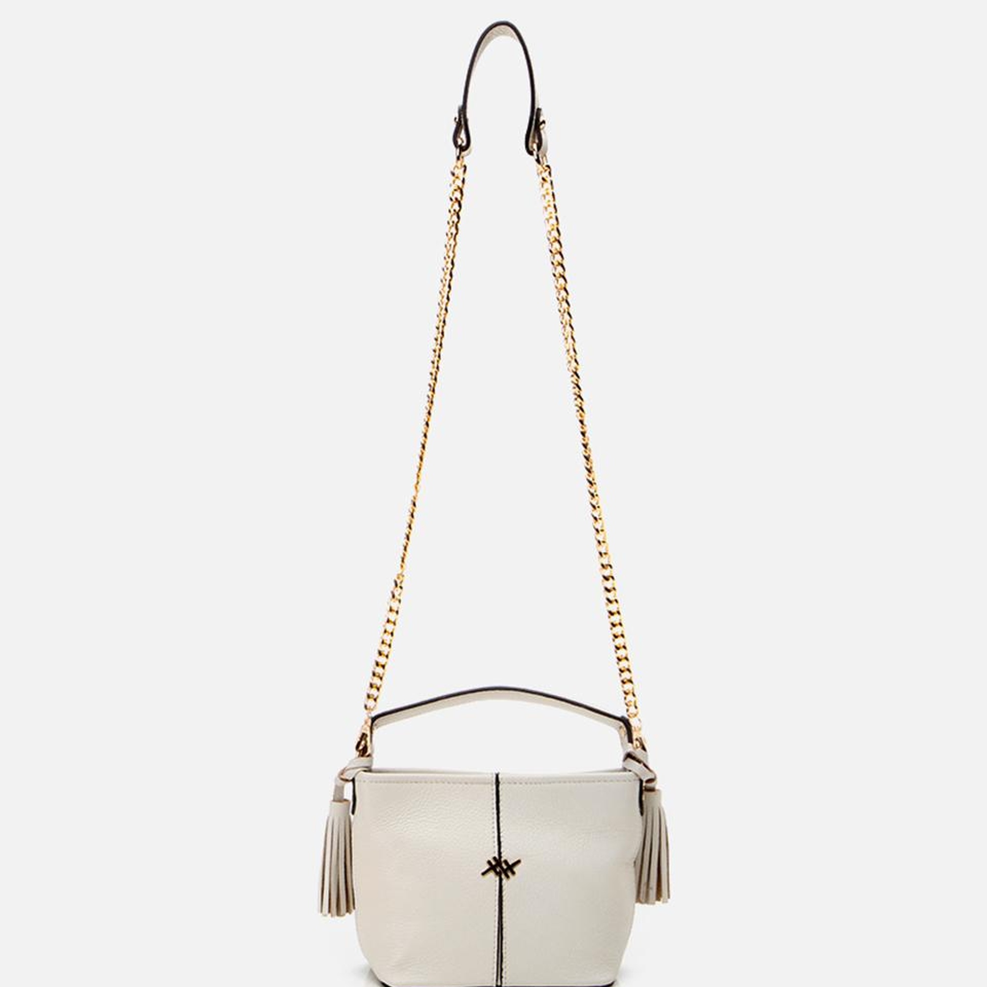 Kadın Deri Ekru Mini (Çapraz) Çanta