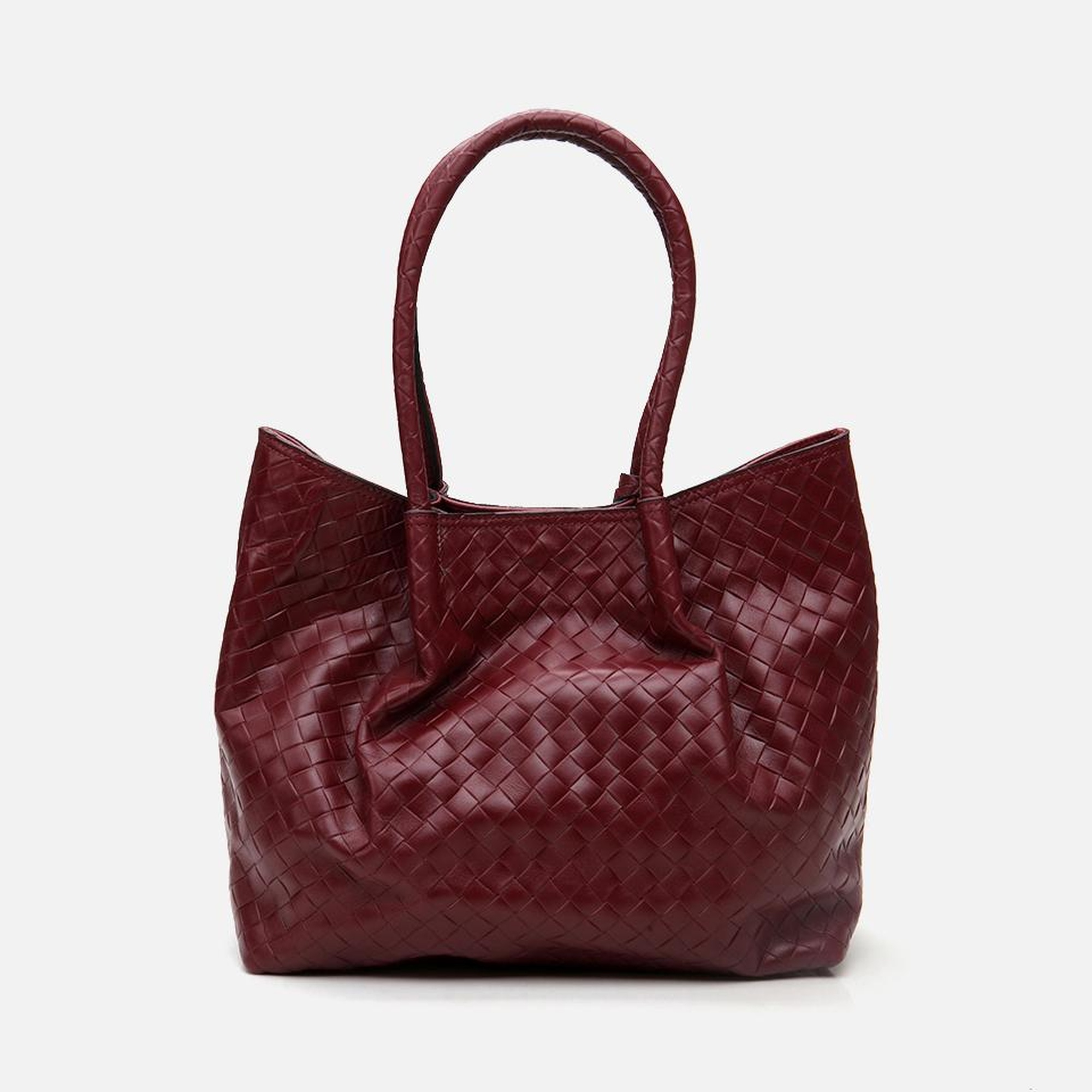 Kadın Deri Bordo Omuz Çantası