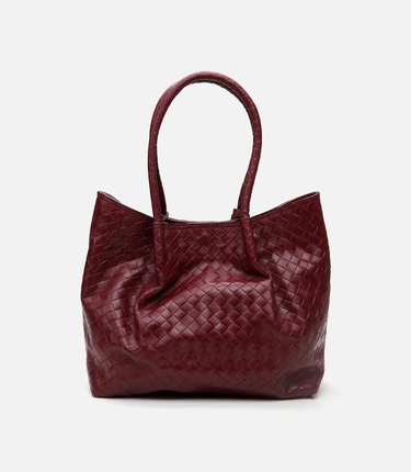  Kadın Deri Bordo Omuz Çantası