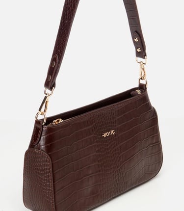  Kadın Deri Kahverengi Omuz Çantası