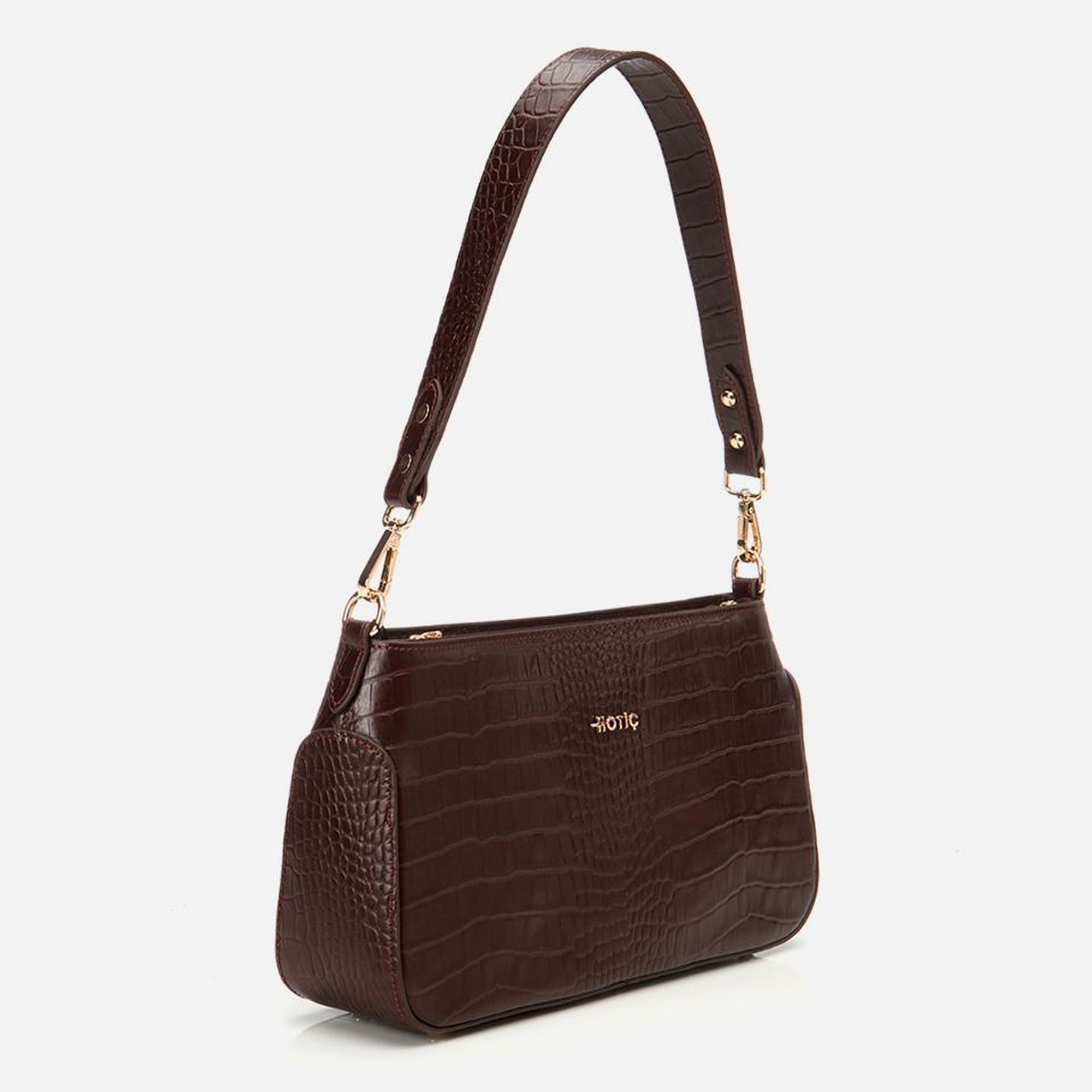 Kadın Deri Kahverengi Omuz Çantası